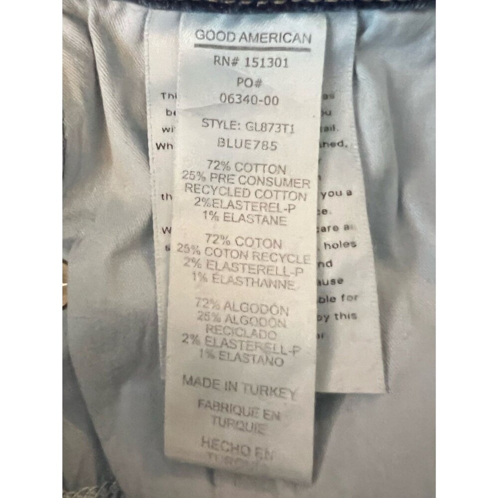 Good American Good Legs Skinny Jeans Distressed Mid Rise Stretch Casual Denim 26 - Picture 5 of 5